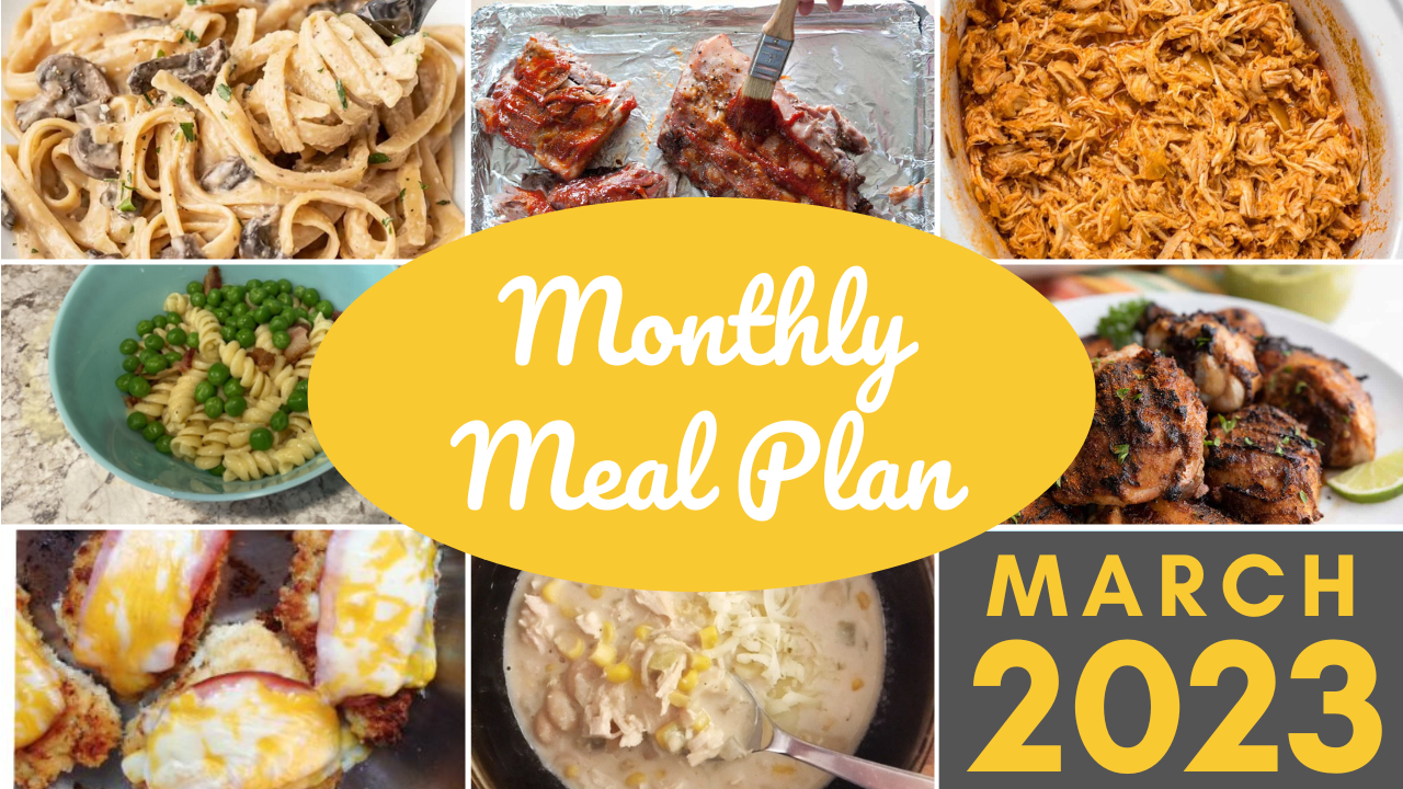 Southern Savers FREE March 2023 Monthly Meal Plan