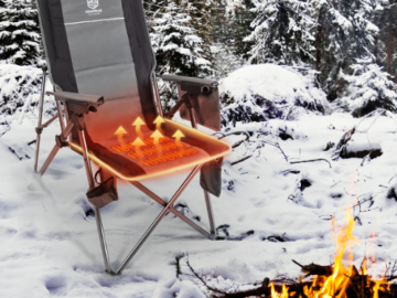Coastrail Outdoor Heated Camping Recliner Chair $59 (Reg. $100)