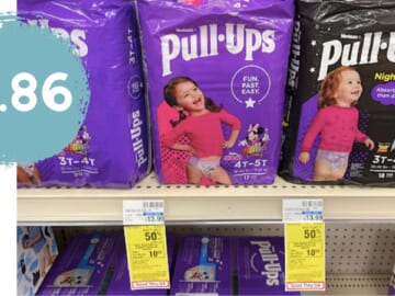 Get Huggies Diapers or Pull-Ups for $1.86 (reg. $13.99)!