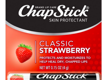 ChapStick Classic Strawberry Lip Balm only $0.90 shipped!