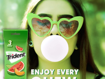 840-Count Trident Watermelon Twist Sugar Free Gum $21.87 (Reg. $80.65) – 36¢/ 14-Piece Pouch or 3¢/Gum