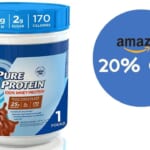 Amazon Coupon | 20% Off Chocolate Pure Protein 1lb