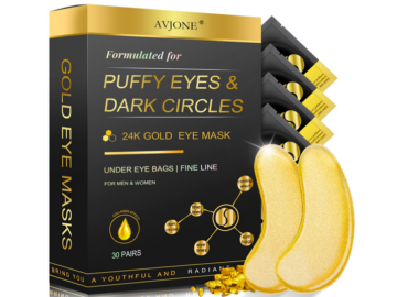 24K Gold Eye Masks (30 Pairs) only $7.99!