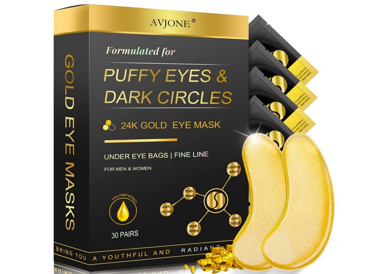 24K Gold Eye Masks (30 Pairs) only $7.99!
