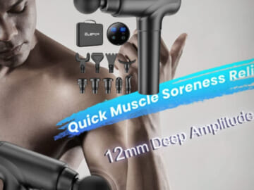 Deep Tissue Percussion Back Massager Gun $30.99 Shipped Free (Reg. $100) – 8.1K+ FAB Ratings!