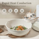 10-Piece White Granite Induction Kitchen Cookware Set $89.99 After Coupon (Reg. $150) + Free Shipping – 6.3K+ FAB Ratings! Eco-Friendly, Non-stick