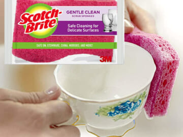3-Pack Scotch-Brite Brite Delicate Care Scrub Sponge as low as $3.22 Shipped Free (Reg. $23.73) – $1.07/Sponge