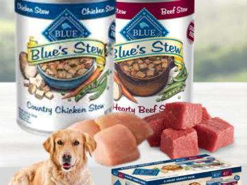 6-Count Blue Buffalo Blue’s Stew Chicken & Beef In Gravy Wet Dog Food Variety Pack as low as $13.29 After Coupon (Reg. $21.79) + Free Shipping  – $2.22/12.5 oz Can