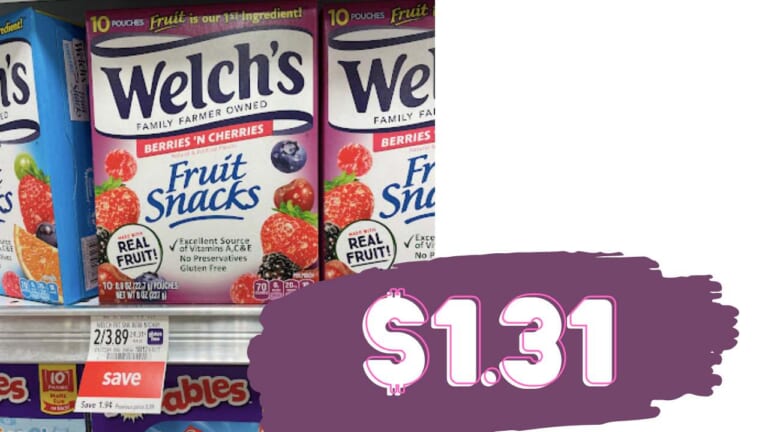 Welch’s Coupon | Makes Fruit Snacks $1.31