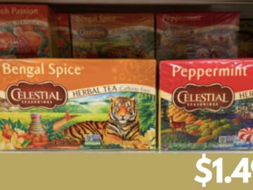 $1.49 Celestial Seasonings Tea | Kroger Mega Deal