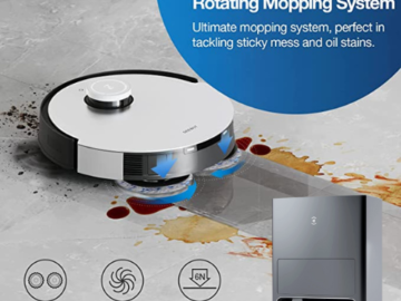 Experience a Truly Hands-Free Cleaning with 35% ECOVACS DEEBOT X1 Omni Robot Vacuum and Mop Combo!! All-IN-ONE CLEANING AND MOPPING SYSTEM