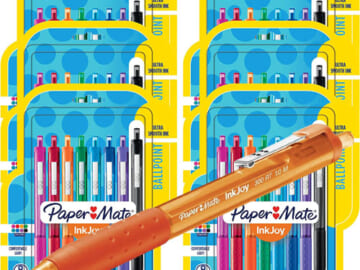 48-Count Paper Mate InkJoy Stylo-Bille 1.0 mm Ballpoint Pens as low as $17.21 Shipped Free (Reg. $33.90) – $0.36/Pen, 8 Colors on each pack