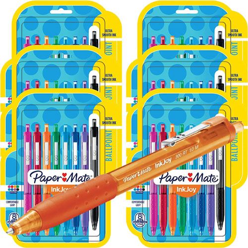 48-Count Paper Mate InkJoy Stylo-Bille 1.0 mm Ballpoint Pens as low as $17.21 Shipped Free (Reg. $33.90) – $0.36/Pen, 8 Colors on each pack