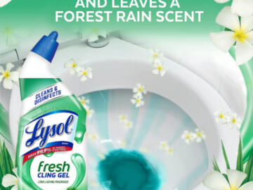 24-Oz Lysol Toilet Bowl Cleaner Gel, Forest Rain as low as $1.55 Shipped Free (Reg. $2.67)