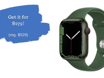 Apple Watch 7 + GPS $279 at Walmart