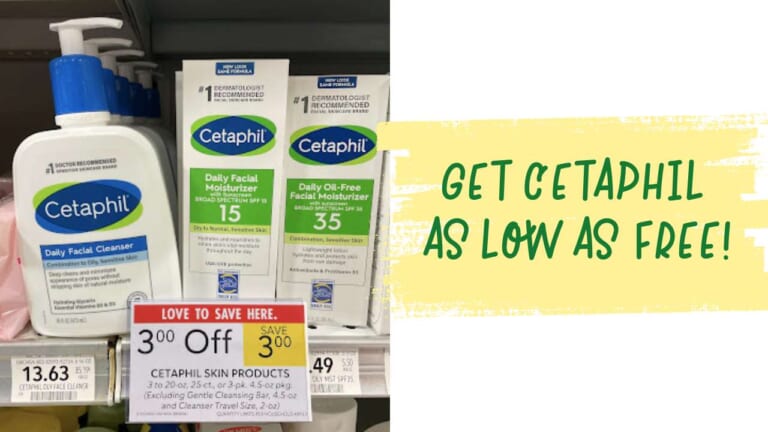 Use Stacking Deals at Publix to Get Cetaphil Products as Low as FREE!