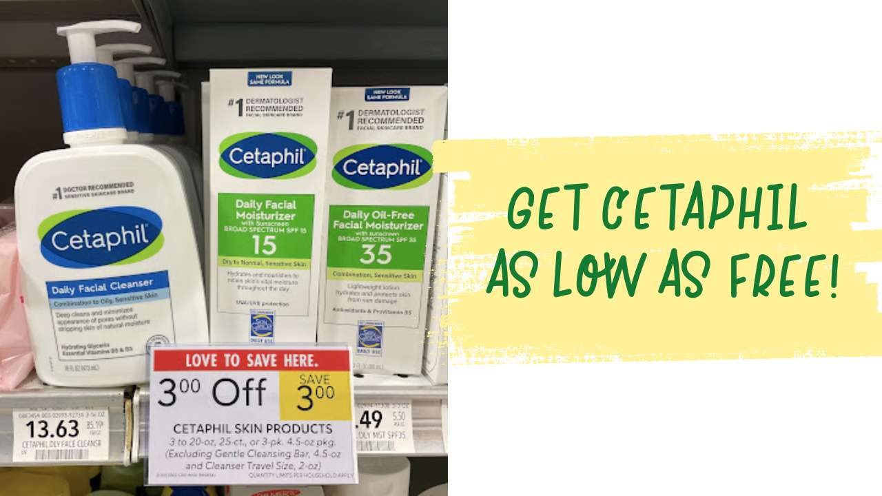 Use Stacking Deals at Publix to Get Cetaphil Products as Low as FREE!