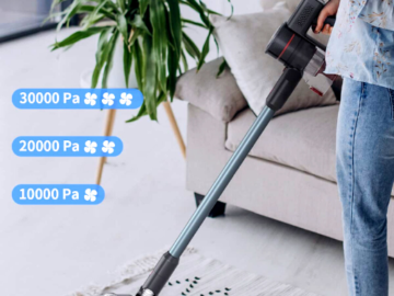 Say Goodbye to Dust Inhalation with 50% OFF Redkey 8 in 1 Stick Cordless Vacuum Cleaner + $30 OFF Coupon ONLY $55!! FILTER OUT 99.99% OF DUST IMPURITIES