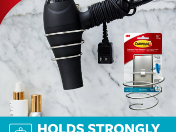 Command Hair Dryer Holder $5.20 (Reg. $21.79)
