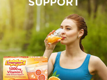 60-Count Emergen-C 1000mg Vitamin C Powder Packs as low as $8.99 After Coupon (Reg. $19) – $0.15/Packet + Free Shipping