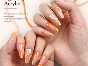70% OFF New Acrylic Fake Nails Kit, Get your nails done to a salon quality finish in 5 minutes or less from the comfort of your home!! Under $5, NO MORE SALON TRIPS