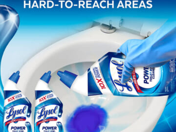 2-Pack Lysol Power Toilet Bowl Cleaner Gel as low as $2.92 Shipped Free (Reg. $5.40) – $1.46/24oz Container