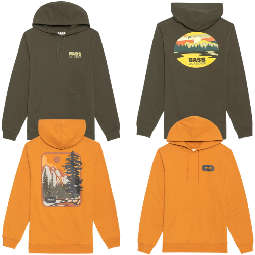 Bass Outdoor Men’s Back Graphic Fleece Hoodie Sweater $14.93 (Reg. $45) – Various Colors & Sizes