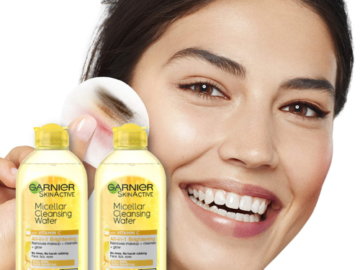 2-Pack Garnier SkinActive Micellar Water with Vitamin C as low as $8.13 After Coupon (Reg. $21) + Free Shipping – $4.07/ 13.5 Fl Oz Bottle – Facial Cleanser & Makeup Remover