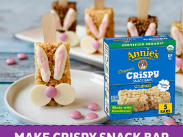 5-Count Annie’s Organic Original Crispy Snack Bars, 3.9 oz as low as $3.37 After Coupon (Reg. $10) + Free Shipping – 67¢/Bar