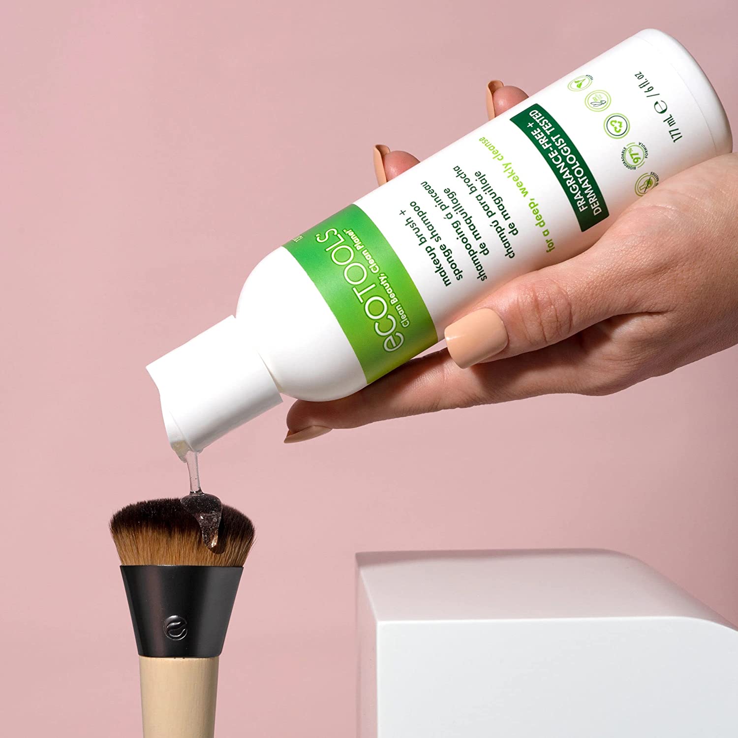 EcoTools Professional Makeup Cleaner for Makeup Brushes and Sponges as low as $4.28 After Coupon (Reg. $8) + Free Shipping – 46.3K+ FAB Ratings!
