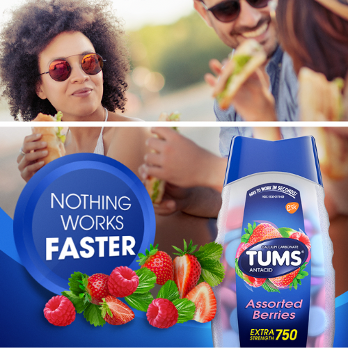 96-Count TUMS Antacid Chewable Tablets, Assorted Berries as low as $2.10 After Coupon (Reg. $4.49) + Free Shipping – 2¢/Tablet
