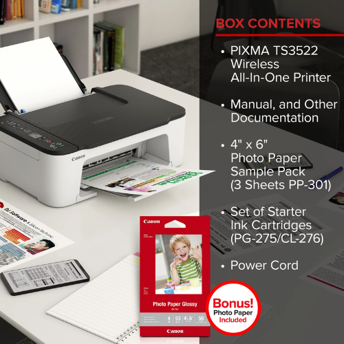 Canon PIXMA All-In-One Wireless InkJet Printer $44 Shipped Free (Reg. $69) – 50-Sheet Glossy Photo Paper Included