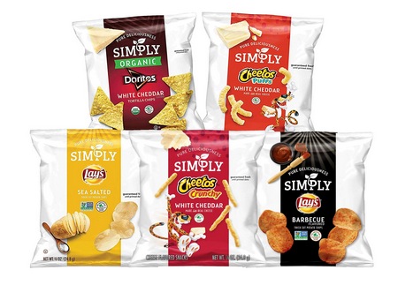 Simply Brand Organic Doritos Tortilla Chips, Cheetos Puffs, 36 Count