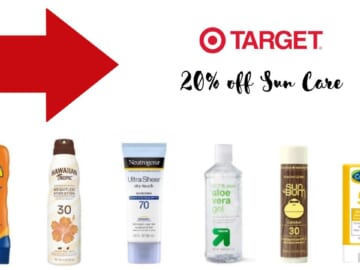 Target Circle Offer | 20% Off Sun Care