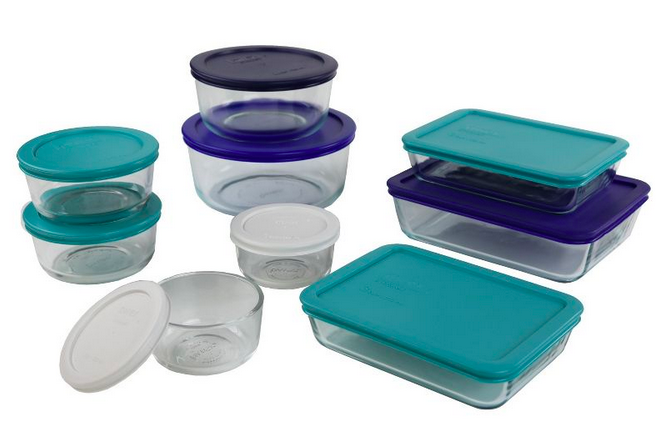 Pyrex 18pc Glass Storage Set