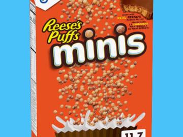 Reese’s Mini Chocolate Peanut Butter Puff Breakfast Cereal,11.7-Oz as low as $1.94 After Coupon (Reg. $9) + Free Shipping