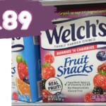 Welch’s Coupon | Makes 22 ct. Fruit Snacks Just $2.89