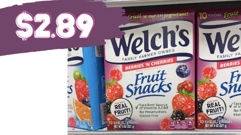 Welch’s Coupon | Makes 22 ct. Fruit Snacks Just $2.89