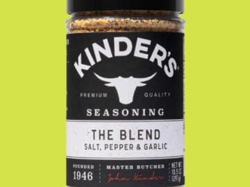 Kinder’s The Blend Pepper and Garlic Seasoning Salt, 10.5oz $4.24 (Reg. $9) – FAB Ratings!