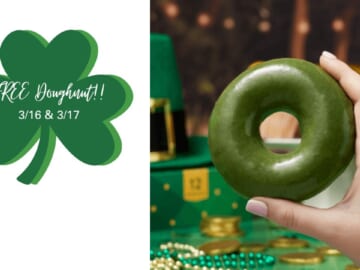 FREE Krispy Kreme Green Doughnuts Start Today!