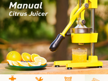 Do you like freshly squeezed juice? Then Check this CO-Z Hand Press Juicer Machine for just $41.29 After Code (Reg. $69.99) + Free Shipping