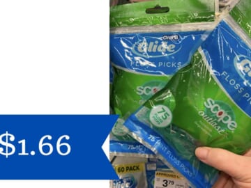 $1.66 Oral-B Floss Picks at Walgreens