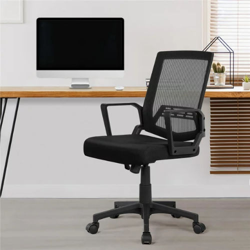 Stay comfortable and productive at work with Easyfashion Mid-Back Mesh Adjustable Ergonomic Computer Chair, Black $49.99 Shipped Free (Reg. $64)