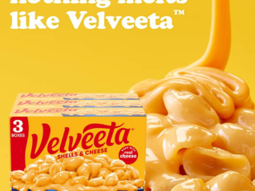 3-Pack Velveeta Original Shells and Cheese, 12 oz Box as low as $6.35 Shipped Free (Reg. $7.47) – $2.12/Pack