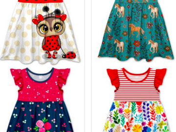 Girl’s Ruffled Dresses only $12.97 + shipping!