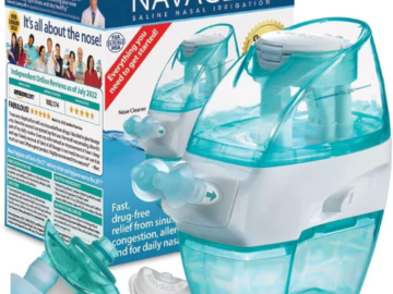 Today Only! Nasal Irrigation Multi-User with Navage Nose Cleaner & 20 Salt Pods + a Second Nasal Dock (in Teal) + Nose Pillows $83.96 Shipped Free (Reg. $104.95) – FAB Ratings!