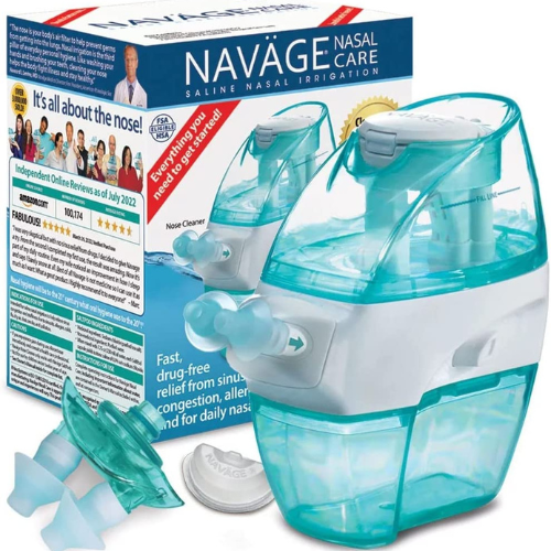 Today Only! Nasal Irrigation Multi-User with Navage Nose Cleaner & 20 Salt Pods + a Second Nasal Dock (in Teal) + Nose Pillows $83.96 Shipped Free (Reg. $104.95) – FAB Ratings!
