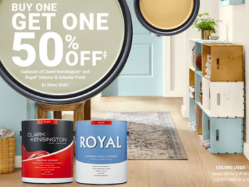 Ace Hardware Paint Sale | Buy One, Get One 50% off!