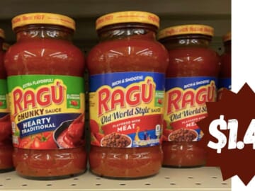 $1.49 Ragu Pasta Sauce with Kroger eCoupon