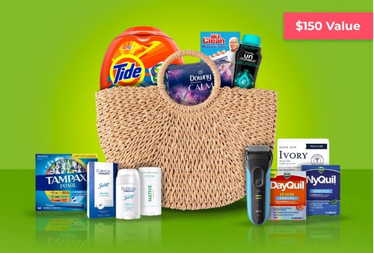 Enter To Win $150 Of P&G Products!